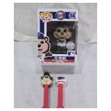 Funko Pop MLB TC Bear Vinyl Figure and Twins PEZ Dispensers