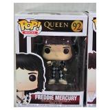 Queen Pop! Rocks Vinyl Figures Set featuring Freddie Mercury, Brian May, John Deacon, and Roger Taylor