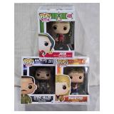 Funko Pop! Vinyl Figures Including MacGyver (#707) from the TV series, Jovie (#485) from the movie "Elf," and Steve Hiller (#281) from the movie "Independence Day."
