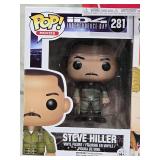 Funko Pop! Vinyl Figures Including MacGyver (#707) from the TV series, Jovie (#485) from the movie "Elf," and Steve Hiller (#281) from the movie "Independence Day."
