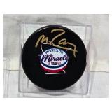 Mike Ramsey Autographed Minnesota Miracle Hockey Puck with COA