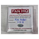 Autographed Mike Modano USA Hockey Puck in Display Case with Certificate of Authenticity