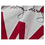 Barry Alvarez Signed Adidas Montee Ball Wisconsin Badgers football jersey