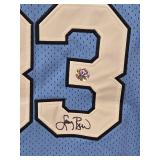 Larry Bird Auto Nike Indiana State Blue Basketball Jersey