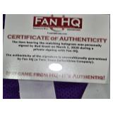Bud Grant Autographed Number 94 Minnesota Vikings Football Jersey with Cert of Authenticity and Photo