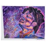 Robert Blehert "Ecstasy" Prince Art Print with Minnesota Twins Prince Patch - Approx. 14 1/4" x 11 1/2"