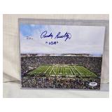 Autographed Rudy Ruettiger USA Football Stadium Photo with PSA/DNA Authentication