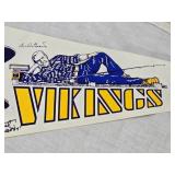Bud Grant Auto on Bud Grant Day September 2, 1984 Vikings Pennant