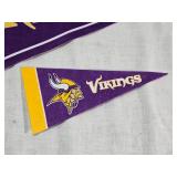 Minnesota Vikings Pennants Including Final Season Mall of America Field Pennants
