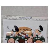 New York Jets "N.Y. S(t)ack Exchange" Signed Cartoon Print Klecko, Lyons, Salaam, and Gastineau numbered 31/100