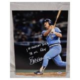 Bob Horner Autographed Photo 1978 NL Rookie of the Year