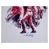 Tom Kelly Signed Minnesota Twins Artwork with Certificate of Authenticity Numbered 6/17