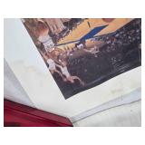 UCLA Legends of Westwood Autographed Poster by John Wooden and Jim Harrick Limited Edition 94/400 - Some Staining, Tears at the Edges