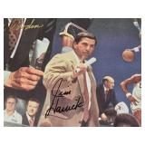 UCLA Legends of Westwood Autographed Poster by John Wooden and Jim Harrick Limited Edition 94/400 - Some Staining, Tears at the Edges
