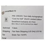 Tom Kelly Autographed "Cool As Kell" 20x24 Limited Edition Art Print