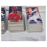 Huge lot of 1994 Fleer Extra Bases Featuring Barry Bonds, Mark McGwire, Ken Griffey Jr., Greg Maddux and Many More