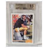 Brett Favre Rookie 1991 Upper Deck #13 Beckett Gem Mint 9.5 - Atlanta Falcons Football Card