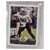 Jimmy Graham 2013 Topps Mini Vault First Edition 1/1 Blank Back Beckett Authenticated #333 - New Orleans Saints Football Card
