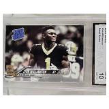 Zion Williamson ACEO Custom Rated Rookie Card GMA Graded 10