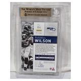 Russell Wilson 2014 Panini Totally Certified Platinum Blue #84 Beckett Graded 9.5 - Seattle Seahawks Football Card
