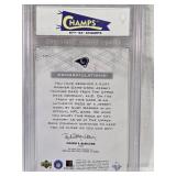 Kurt Warner 2001 Upper Deck Pros & Prospects Game Used Jersey Patch #KW-J Champs Graded 8.5 - St. Louis Rams Football Card