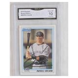 Russell Wilson Rookie Baseball 2010 Bowman #BDPP47 GMA Graded 10 - Colorado Rockies Baseball Card