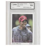 Tiger Woods 1995 Amateur Championship Promotional Card GMA Graded 10 - Golf Card