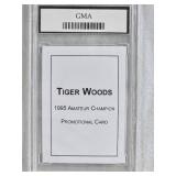 Tiger Woods 1995 Amateur Championship Promotional Card GMA Graded 10 - Golf Card