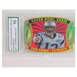 Tom Brady 2011 Topps Super Bowl Legends Die-Cut #49 Supreme SP Authentication Grade 10 - New England Patriots Football Card