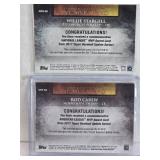 Lot of 2 Baseball Cards Featuring Willie Stargell and Rod Carew Commemorative MVP Awards from 2017 Topps Baseball Update Series