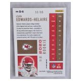 Clyde Edwards-Helaire Rookie 2021 Panini Prizm #D-5 and Numbered 55/99 - Kansas City Chiefs Football Card