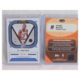 Lot of 2 Basketball Cards Featuring Al Horford Obsidian Auto and Shawn Marion Stadium Club Auto