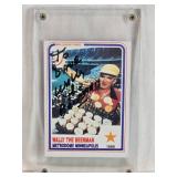 Wally the Beerman 1988 Big League Cards Autographed #32 - Metrodome Minneapolis Sports Card