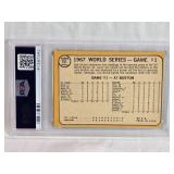 Lou Brock 1968 Topps Autograph #151 PSA Authenticated - St. Louis Cardinals Vintage Baseball Card