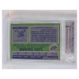 Lou Nanne 1976-77 Topps Authentic Autograph #173 Beckett Authenticated - Minnesota North Stars Vintage Hockey Card