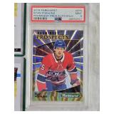 Lot of 3 Ryan Poehling Hockey Cards including 2019 Parkhurst Prominent Prospects Auto Gold PSA 9