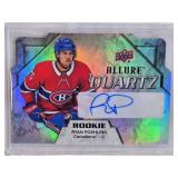 Lot of 2 Ryan Poehling Hockey Cards Featuring Allure Quartz Auto and Stature Rookie Reliance Numbered 1/45