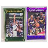 Lot of 2 Basketball Cards Featuring Jamal Mashburn Upper Deck 1994 and Glenn Robinson Flair 