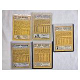 Lot of 5 Vintage 1968 Baseball Cards Featuring Sal Bando, Darold Knowles, Alex Johnson, Bob Allison, and Bill Robinson