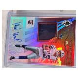 Lot of 2 Football Cards Featuring Tyree Jackson Patch Auto 56/99 and Michael Gallup Rookie Patch Auto