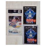 Lot of 3 Ryan Poehling Hockey Cards Including 2019 Upper Deck Clear Cut Young Guns #226 PSA Graded 9 and 2 Southside Auto Tech Cards