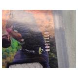 Lot of 2 Russell Wilson Football Cards including Panini Illusions Memorabilia Patch 1/100 and Onestar Gum Company #3