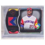 Nelson Cruz 2017 Topps Museum Collection World Baseball Classic Patch Relic Numbered 01/45 - Team Dominican Republic Baseball Card