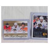 Lot of 2 Drew LeBlanc Hockey Cards Including Hot Prospects #072/399 and Hot Rookies Autographed