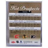 Lot of 2 Drew LeBlanc Hockey Cards Including Hot Prospects #072/399 and Hot Rookies Autographed