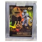 Lot of 3 Henry Ruggs III Football Cards Featuring Rookie and Press Proof Editions One Numbered 23/45