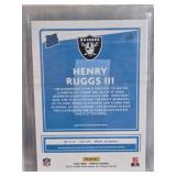 Lot of 3 Henry Ruggs III Football Cards Featuring Rookie and Press Proof Editions One Numbered 23/45