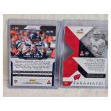 Lot of 2 Russell Wilson Football Cards Including Panini Prizm and Donruss Elite 14/25
