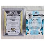 Lot of 2 Blake Lizotte Rookie Hockey Cards 2019-20 Upper Deck the Cup 1/1 and Upper Deck SPx 200/299