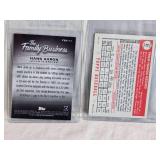 Lot of 2 Baseball Cards Featuring Hank Aaron Topps Chrome and Phil Rizzuto Topps Archives Reserve